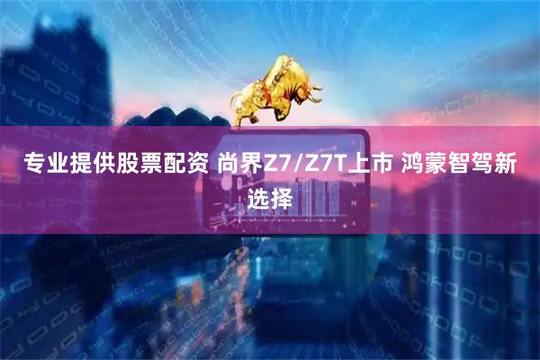 专业提供股票配资 尚界Z7/Z7T上市 鸿蒙智驾新选择